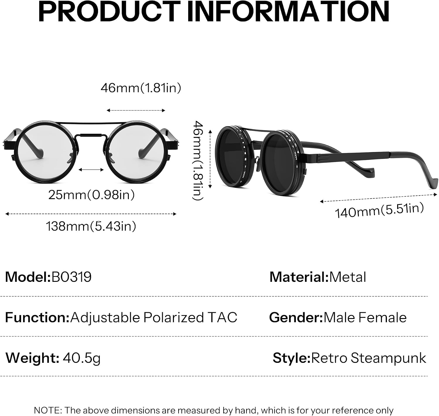 Rotating Lens Photochromic Sunglasses lifestyle product image