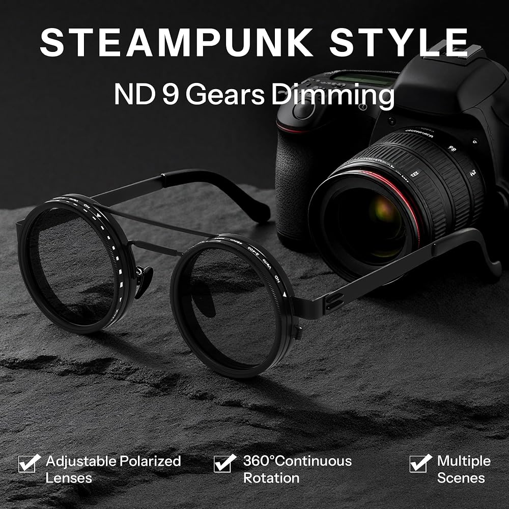 Rotating Lens Photochromic Sunglasses full product view