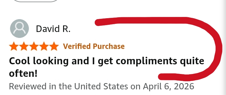 Customer review screenshot for Rotating Lens Photochromic Sunglasses
